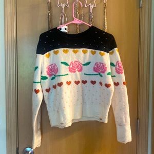 Wildfox rose sweater! Excellent like new condition